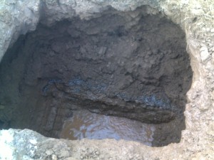4 Excavate deeper than footing and Weeper's stone