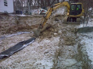 10 Rubble and soil removal for footings on Rock