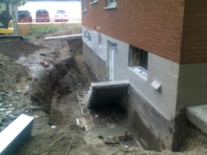 2 Excavate Wall and remove broken Block Staircase