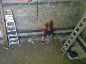 6 Marking Wall for Concrete Wall Cut